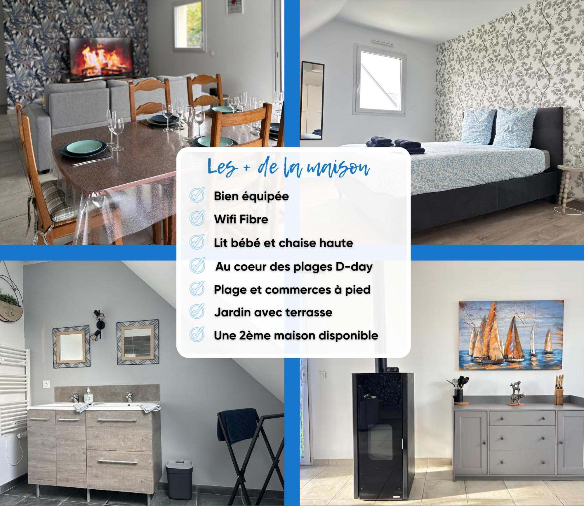 Les Dunes, Maison Neuve 8 P Bien Equipee Jardin Clos, Parking, Garage A 850 M De La Plage Et Centre Bourg, Sur Plages Du Debarquement Pres Arromanches Et Bayeux Анель Экстерьер фото